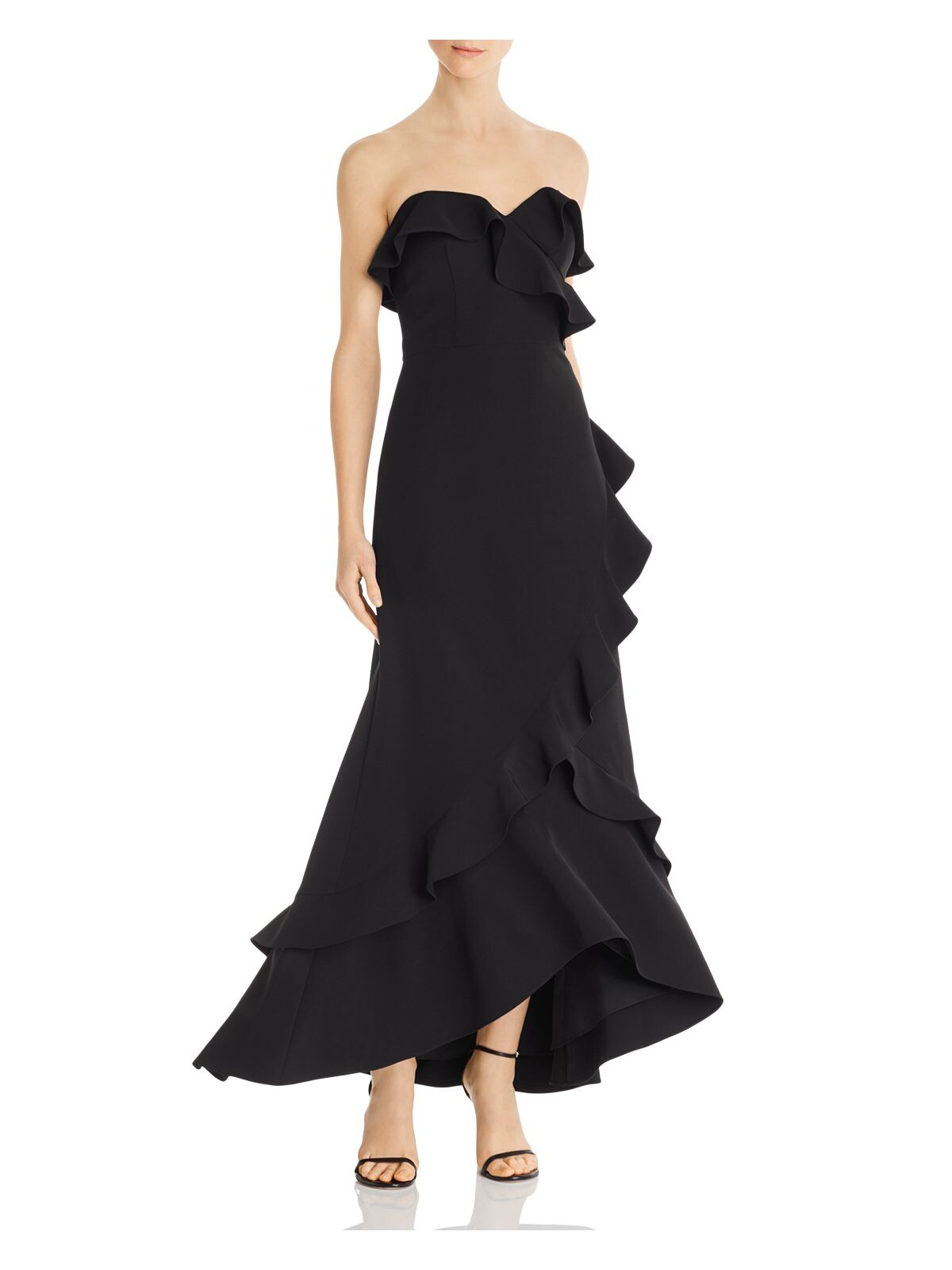 AIDAN MATTOX Womens Black Sleeveless 
