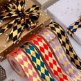 thumbnail image 2 of Diamond 2.5 Print Webbing Baking Gift Box Packaging Ribbon DIY Bow Hot Stamping Ribbon, 2 of 5