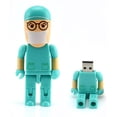 thumbnail image 4 of Creative Plastic Doctor Clé USB 2.0 Jouet Forme Style Robot Dessin Animé, Vert, 32 Go, 4 of 4