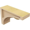 thumbnail image 5 of 3"W x 9"D x 6"H Classic Viola Rough Cedar Woodgrain TimberThane Corbel, Primed Tan, 5 of 6