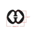 thumbnail image 4 of INSPIRE CHIC Bra Shoulder Strap Clips Buckles Bra Strap Anti-Slip Buckles Straps for Women Black-Gourd Shape, 4 of 6
