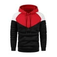 thumbnail image 2 of AherBiu Hoodies For Men Fleece Lined Drawstring Sweatshirts With Pockets Fall Winter Warm Solid Color Casual Workout Pullovers, 2 of 7