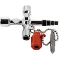thumbnail image 2 of Llave inglesa multifuncional de 4 vías con llave inglesa ajustable 4 en 1 con cabeza de lote compatible con medidor de agua, caja de gas eléctrica, armario de armario Afortunado Sencillez, 2 of 5