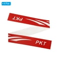 thumbnail image 3 of Unique Bargains 9.8'x0.7' Badminton Racket Head PU Protector Sticker Racquet Guard Tape, Red 4 Pack, 3 of 6