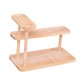 thumbnail image 2 of Organizador de escritorio, especiero, elegante soporte de papelería de 3 niveles, organizador de cosméticos marrón, 2 of 9
