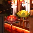 thumbnail image 6 of Tuphregyow Children's Lanterns Glowing In Ancient Style Lotus Flowers Mid Festival Lotus Lantern Hangings Material Package Purple, 6 of 7