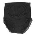 thumbnail image 4 of Bragas de maternidad cintura alta encaje transpirable ropa interior de maternidad sin costuras para mujeres 11K negro M, 4 of 5
