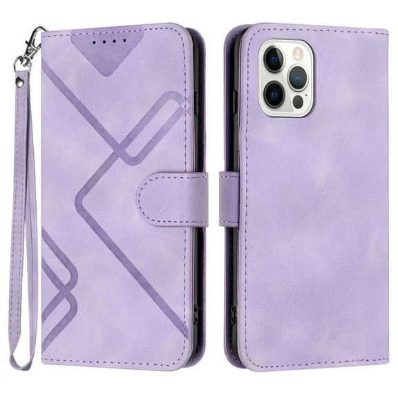 Allytechgroup Wallet Flip Case for iPhone 16 Plus, Retro Leather RFID Blocking Shockproof Anti-Scratch Folio Stand Cards Holder Hand Wrist Phone Case for Apple iPhone 16 Plus, Purple