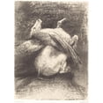 thumbnail image 2 of Odilon Redon 14x18 Gold Ornate Wood Frame and Double Matted Museum Art Print Titled - The Helpless Wing was Not Beaten Up in These Black Spaces (The Impotent Wing Did Not Lift the Animal int, 2 of 4