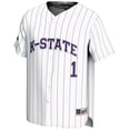 thumbnail image 2 of Men's GameDay Greats #1 White Kansas State Wildcats Lightweight Baseball Jersey, 2 of 4