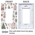 thumbnail image 3 of Yayeee Rocker Switch Wall Plate 3-Gang 6.5"x4.6" Home Decorative Outlet Cover, White Nordic Christmas House, 3 of 6