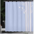 thumbnail image 3 of Ambesonne Nature Shower Curtain, Abstract Wavy Swirl Tree Art, 69"Wx84"L, Night Blue, 3 of 4