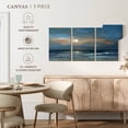 thumbnail image 5 of Elephant Stock Soleil Wall Art - Horizontal Multi Panel Canvas - Living Room Wall Decor - Abstract Multi Panel - Blue And Orange Decor By Aziz Kadmiri - 26" x 12", 5 of 8