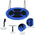 thumbnail image 4 of WYDK Tree Swing, 40 Inch Saucer Swing for Kids Outdoor, 700 lbs Weight Capacity Round Swing w/ 900D Waterproof Oxford Cloth, Adjustable Rope, Flying Swing for Backyard, Indoor & Outdoor Playground, 4 of 8