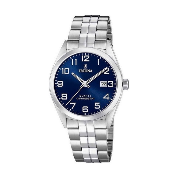 Festina Reloj Classics de Acero Inoxidable con Esfera Azul de Cuarzo F20437-3 para Hombre
