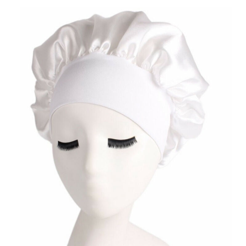 Satin Bonnet Sleep Hat Cap Night Silk 