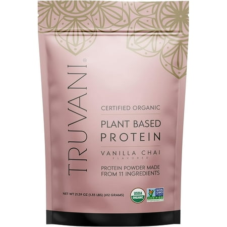 Truvani, Certified Organic, Vanilla Chai Plant Protein Powder - 20 Servings