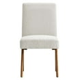thumbnail image 6 of Side Dining Chair, Set of 2, Ivory White, Fabric, Wood, Kitchen Cafe Bistro Hospitality Restaurant, Modern Contemporary HB36192, 6 of 10