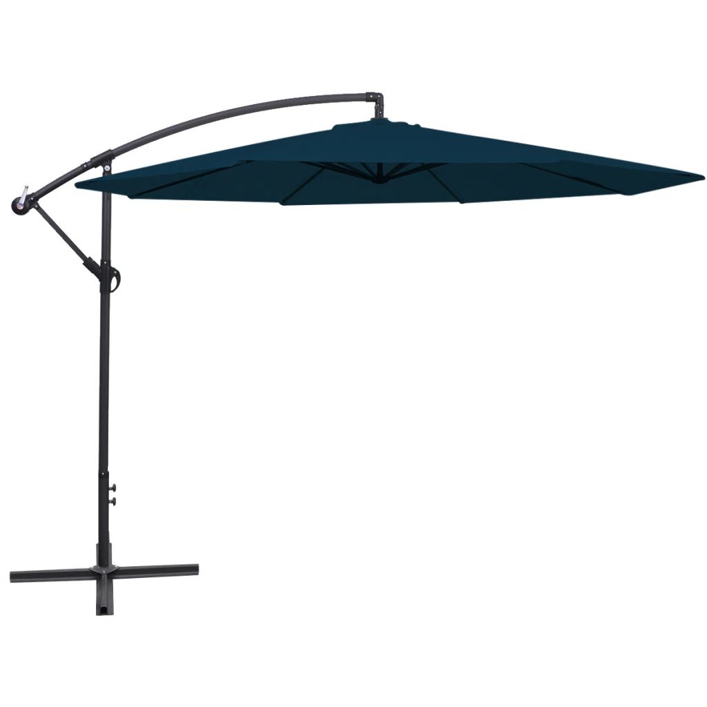 Mgaxyff Cantilever Patio Umbrella Uv Proof Windproof Green Outdoor Market 137 8in Blue Cantilever Umbrella Offset Umbrella Walmart Com Walmart Com
