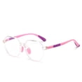 thumbnail image 1 of Gafas planas ultraligeras antiluz azul unisex con montura de silicona multilateral de moda para niños, 1 of 5