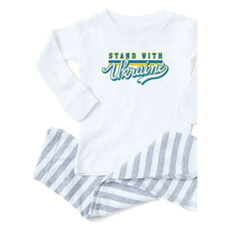

CafePress - STAND WITH UKRAINE Pajamas - Toddler Long Sleeve Pajama set