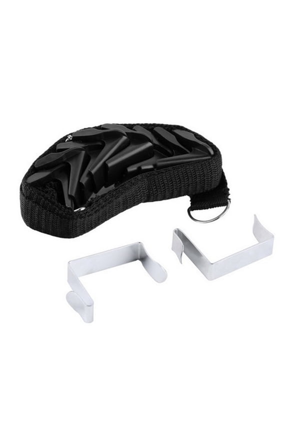 Hat Rack, Adjustable Cap Rack with 8 Hooks and 2 Buckles, Hat Organizer Hat Rack for Wall Door Closet, Hat Hanger Storage for Baseball Caps,Coat and Hat Hook Holds