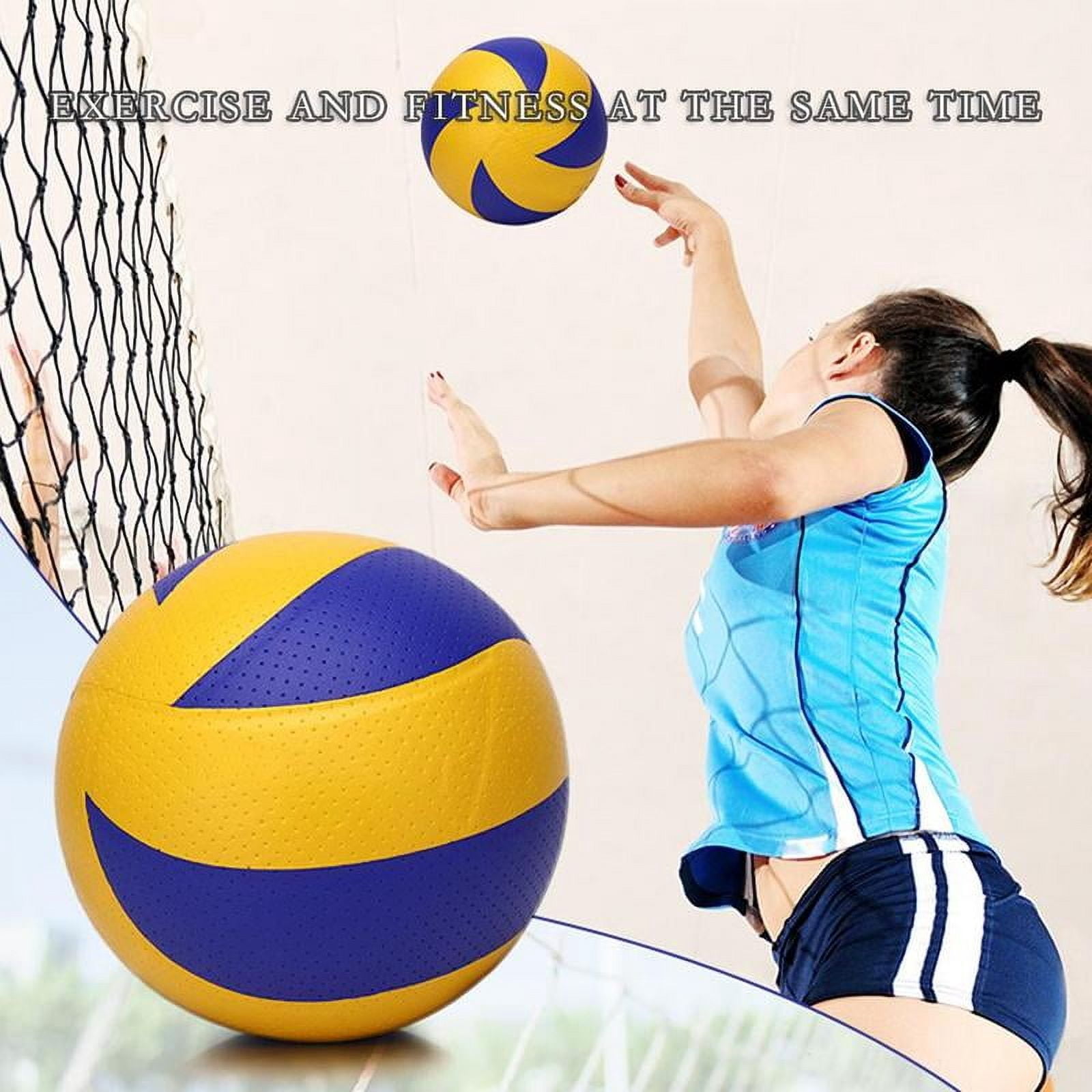 PU Volleyball, Outdoor No.5 Training Hard Indoor Volleyball Large Event Volleyball Upgrade Outdoor Beach Air Volleyball