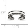 thumbnail image 2 of 925 Sterling Silver Vintage Réglable Orteil Anneau Ouvert Midi, 2 of 6
