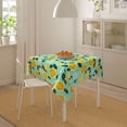 thumbnail image 6 of Lemon Table Cloth 54 Inch - Yellow and Teal Tablecloth Round Fruit Table Covers for Party Kitchen Picnic Dining Decor, 6 of 8