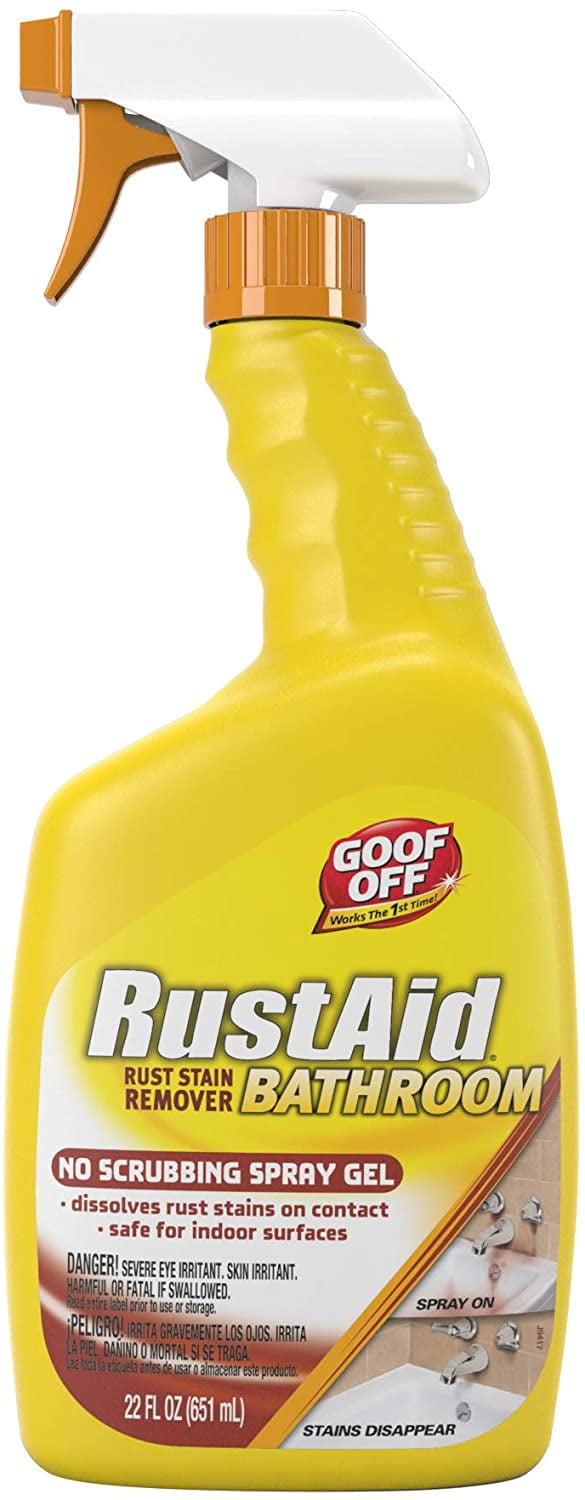 Goof Off RustAid Bathroom Rust Stain Remover 22 oz. Spray Bottle (ESX20005)