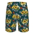 thumbnail image 6 of Naloa Sunflowers Men's Beach Shorts, Surfing shorts, Swim trunks, Quick Dry Swim Trunks for Surfing Beach Fun - 3X-Large, 6 of 9