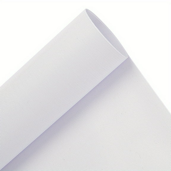1Sheet 1.09yards/1m Custom Fursuit Eye Mesh 39x11.8inch White PVC Plastic Net 0.2mm Thick Waterproof Printable Mesh for Furries Cosplay Props Fursuits Craft Making Hole: 0.5mm