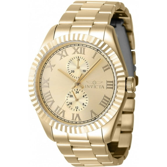 Invicta Specialty GMT Quartz Gold Dial Men's Watch 47431