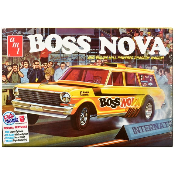 Skill 2 Model Kit Boss Nova Funny Car 1/25 Scale Model by AMT