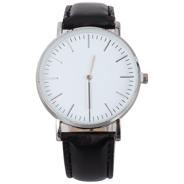 1 PC Relojes de PU hombres relojes de pulsera PU Strap Relojes de cuarzo Marido Regalos