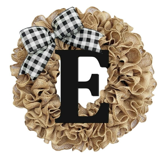 Xoxingysm Unique Last Name Year Round Front Door Wreath with Bow Welcome Sign Garland Creative 26 Letter Farmhouse Wreath for Front Door Spring All Seasons Outside Hanger Decor Gift, 1X Wreath