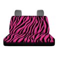 thumbnail image 2 of Uourmeti Car Seat Covers for Car Interior Auto, Hot Pink Zebra Stripe Pattern 2 Pcs Rear Bench Seat Cover Comfortable Stretchy, 2 of 2