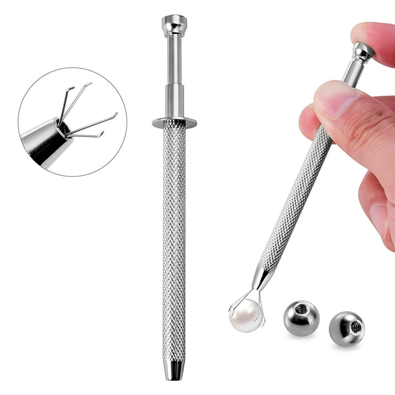 Ball Grabber Piercing Tool Hold 3mm to 15mm Stainless Steel Tool, Women's, Size: One Size