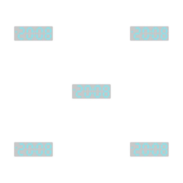 relayinert Numéros Numériques Colorés pour Lecture Facile Grand Écran Double Positionnement 8017BlueLight 5ensemble