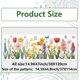 thumbnail image 2 of Calcomanías estáticas para ventanas con tulipanes grandes, flores de primavera, mariposas, colores vibrantes, vinilo de doble cara no adhesivo., 2 of 9