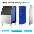 thumbnail image 3 of OUTBID Split Commercial Ice Maker Machine 500LBS/24H with 350lbs Ice Bin, Nugget Ice Makers Commercial, Clear Cube Pellet Ice Maker, Fast Ice Maker Ice-Ready in 8-15mins, 3 of 10