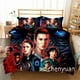 thumbnail image 4 of Juego de cama de tres piezas de Stranger Things, ropa de cama suave y cómoda para niños y adultos, dos fundas de almohada y una funda de edredón, regalo de Navidad, 4 of 8