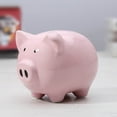 thumbnail image 5 of Pink Piggy Banks, Piggy Bank for Girls Boys Kids A New for White Piggy Bank for Boys,Girls,Kids,Adult Coin Bank (Pink), 5 of 8