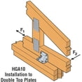 thumbnail image 4 of 6 Pack Simpson Strong Tie HGA10KT Gusset Angle Bracket Kit 10 HGA10's w/Screws, 4 of 5