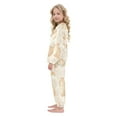 thumbnail image 4 of Fluffy Pajamas Set Fuzzy Winter Warm Pj Sets Pullover Tops and Long Pants Capybara Pattern Small, 4 of 8