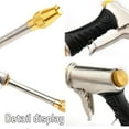 thumbnail image 7 of 8.98in High Pressure Garden Hose Nozzle Metal Copper Water Sprayer Adjustable Spray Tool for Car Wash Garden Watering Patio Window Pet Cleaning, 7 of 7