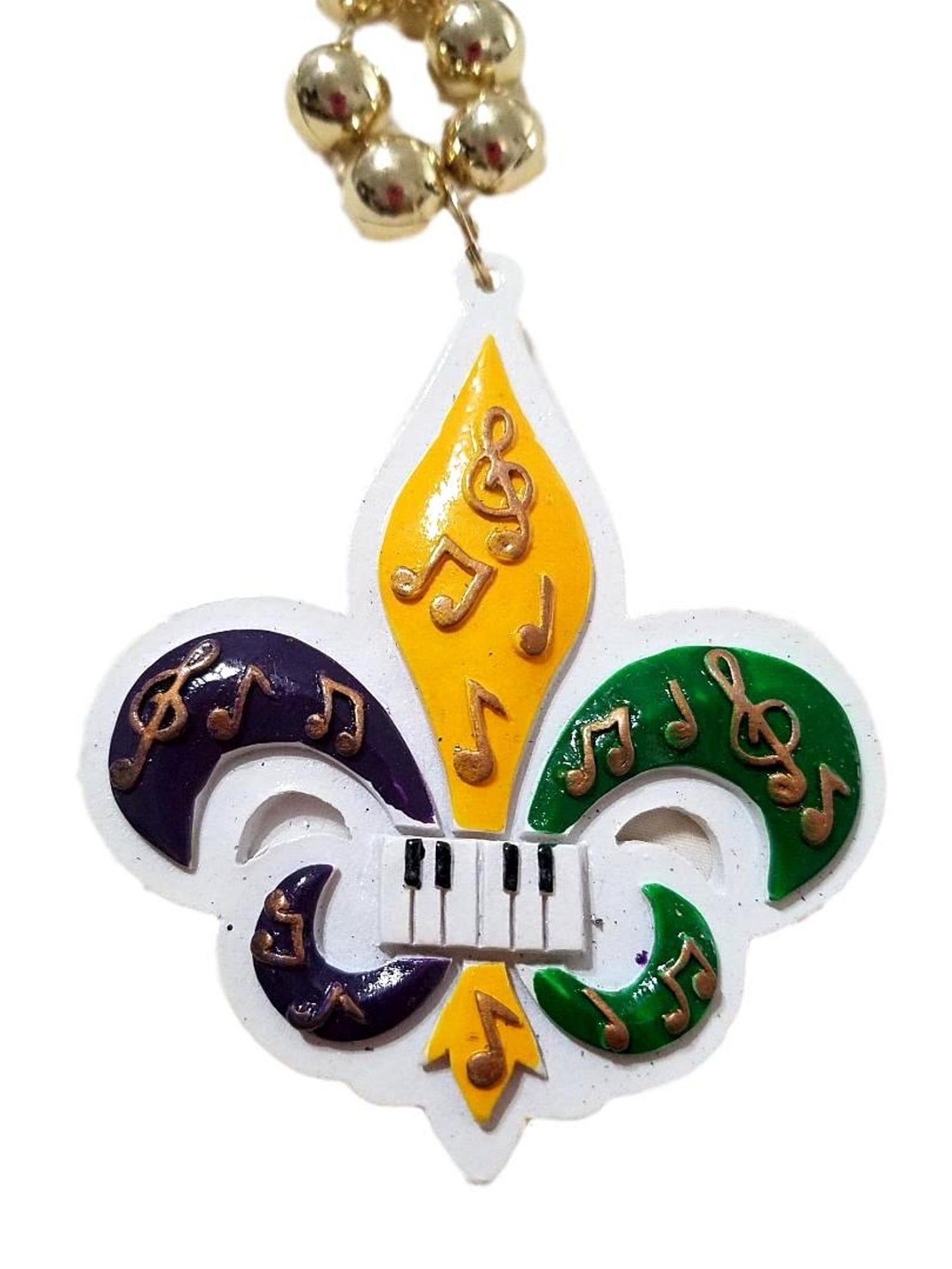 fleur de lis living patio furniture on Purple Green Gold Music Fleur De Lis Mardi Gras Beads Party Favor Necklace Walmart Com Walmart Com