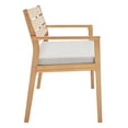 thumbnail image 2 of Modway Viewscape Outdoor Patio Ash Wood Loveseat in Natural/Taupe, 2 of 6