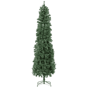 Magshion 8 Ft Pencil Christmas Tree, 892 PVC Branches Artificial Slim Xmas Tree for Home, Office, Christmas Party, Green