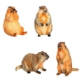 thumbnail image 2 of Figuras de acción de marmota Hugo 4 piezas decoración de escritorio, 2 of 10